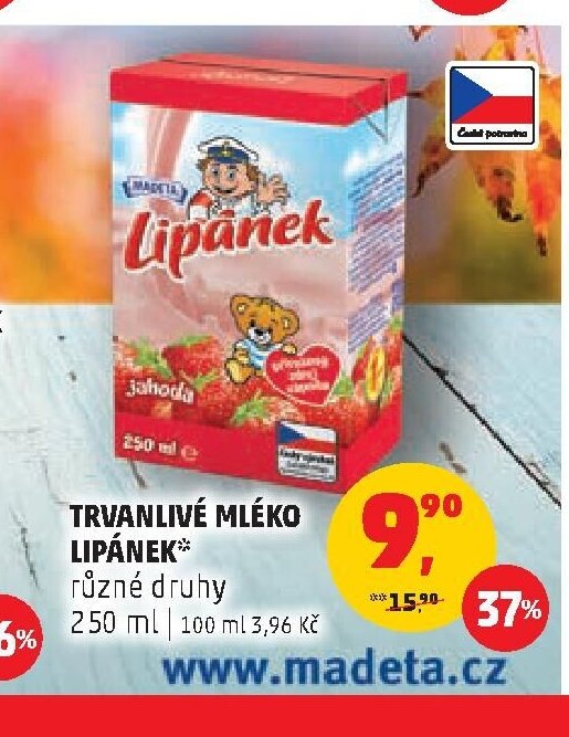 TRVANLIVÉ MLÉKO LIPÁNEK