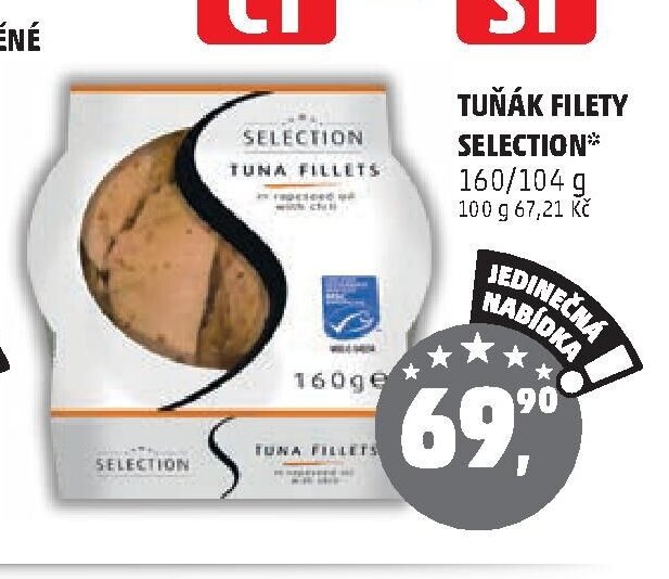 Tuňák filety Selection