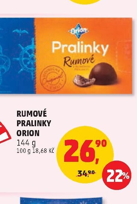 RUMOVÉ PRALINKY ORION