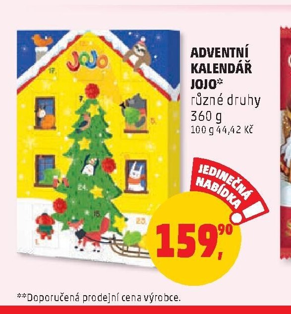 ADVENTNÍ KALENDÁŘ JOJO různé druhy