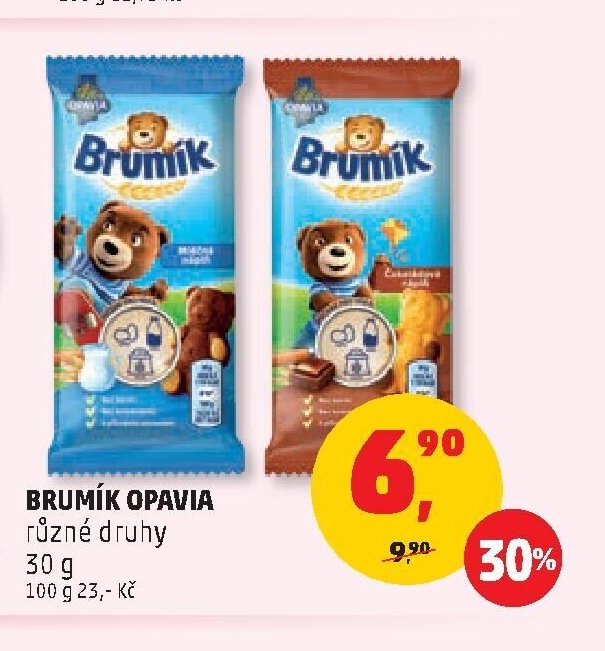 Brumík Opavia různé druhy 30 g