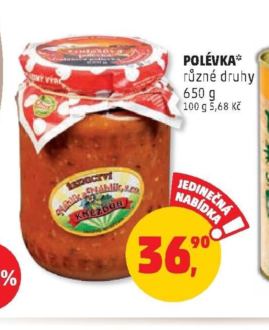 POLÉVKA různé druhy