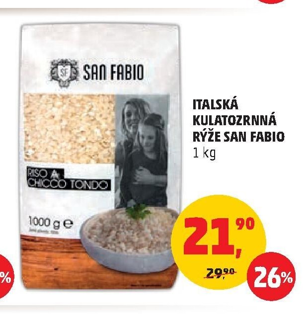 ITALSKÁ KULATOZRNNÁ RÝŽE SAN FABIO
