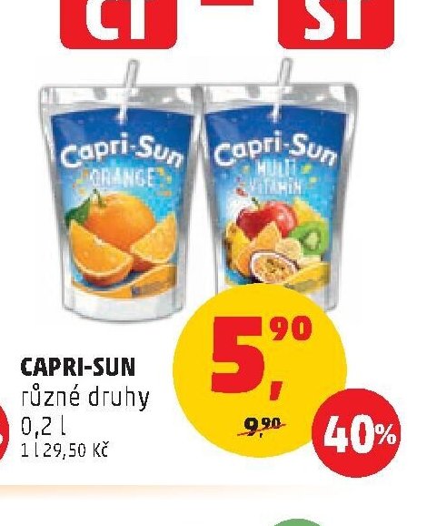 CAPRI-SUN různé druhy