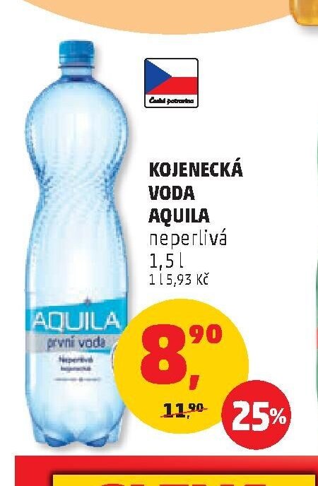 KOJENECKÁ VODA AQUILA neperlivá