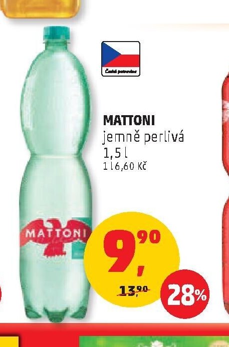 MATTONI jemně perlivá