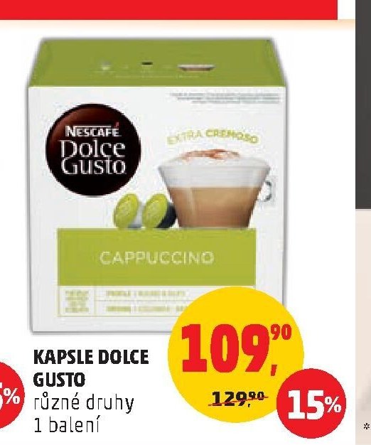 KAPSLE DOLCE GUSTO různé druhy