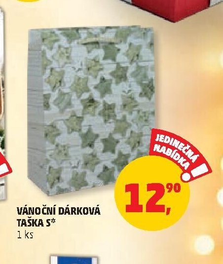 VÁNOČNÍ DÁRKOVÁ TAŠKA S