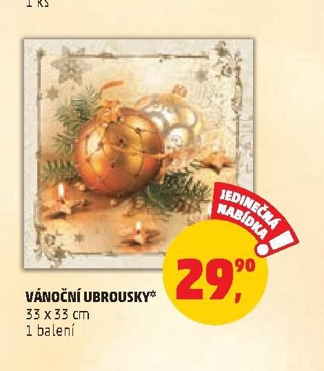 VÁNOČNÍ UBROUSKY