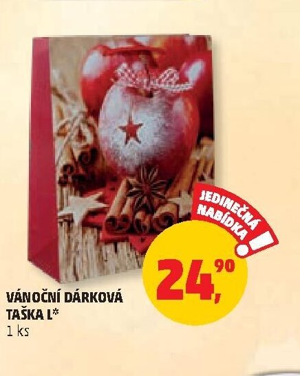 VÁNOČNÍ DÁRKOVÁ TAŠKA L