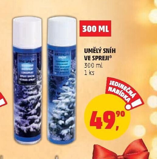 UMĚLÝ SNÍH VE SPREJI 300 ML