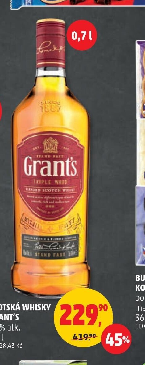 Skotská whisky Grant's