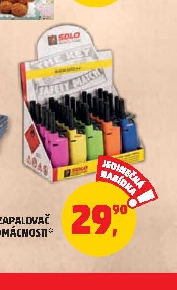 SOLO ZAPALOVAČ DO DOMÁCNOSTI