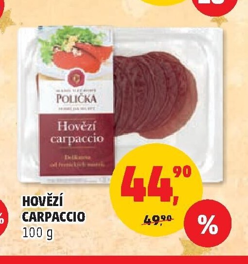 HOVĚZÍ CARPACCIO