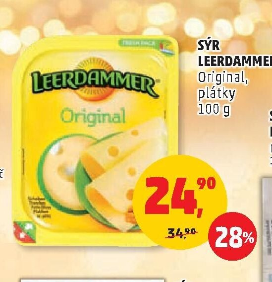 SÝR LEERDAMMER Original, plátky 100 g