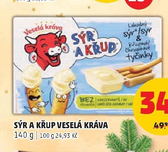SÝR A KŘUP VESELÁ KRÁVA 140 g