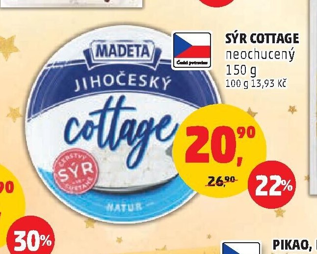 SÝR COTTAGE neochucený 150 g