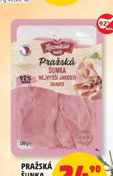 Pražská šunka nejvyšší jakosti
