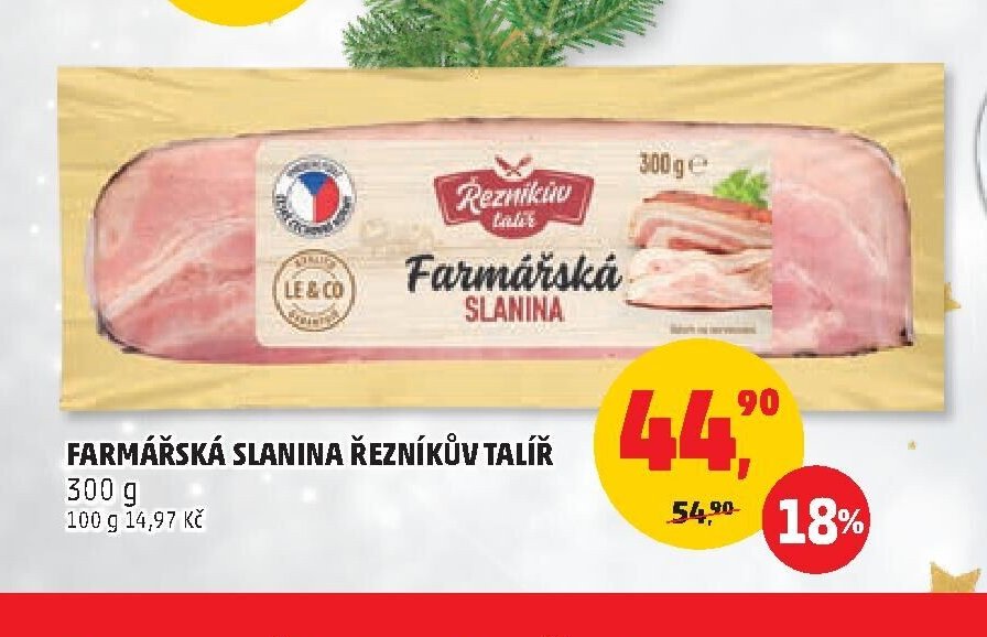 Farmářská slanina Řezníkův talíř