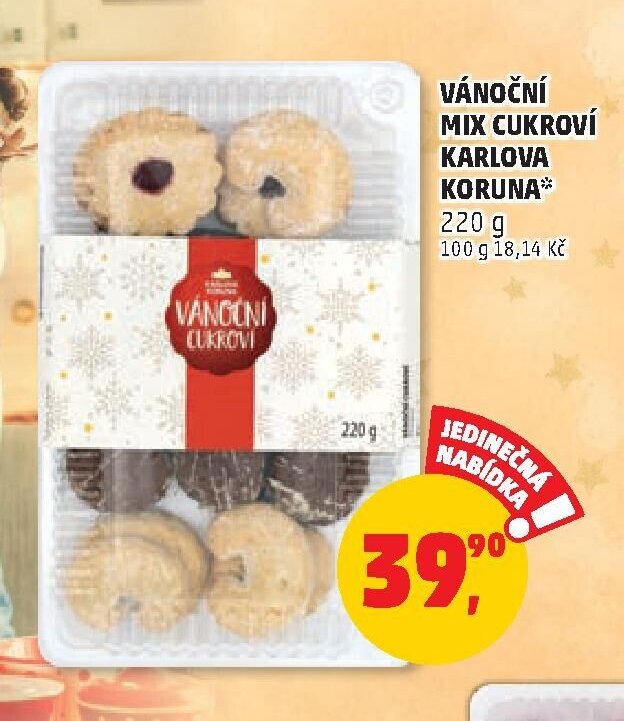Vánoční mix cukroví Karlova Koruna