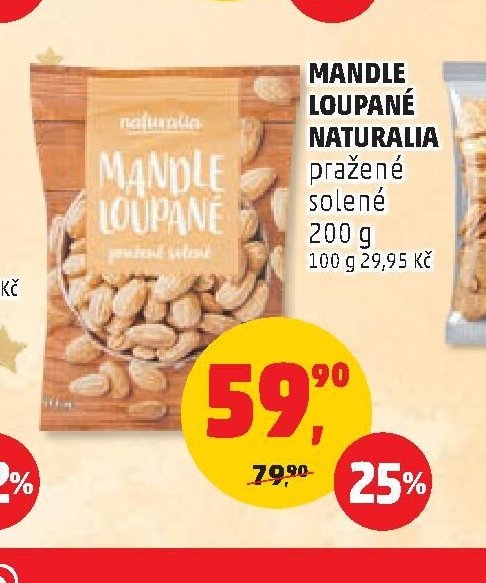 Mandle loupané Naturalia