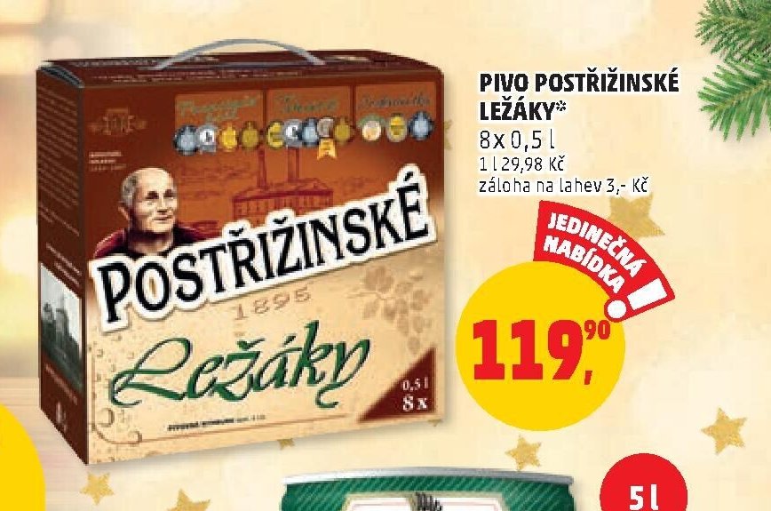 PIVO POSTŘIŽINSKÉ LEŽÁKY 8x 0,5 l