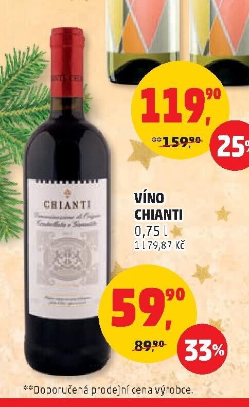 VÍNO CHIANTI 0,75 l
