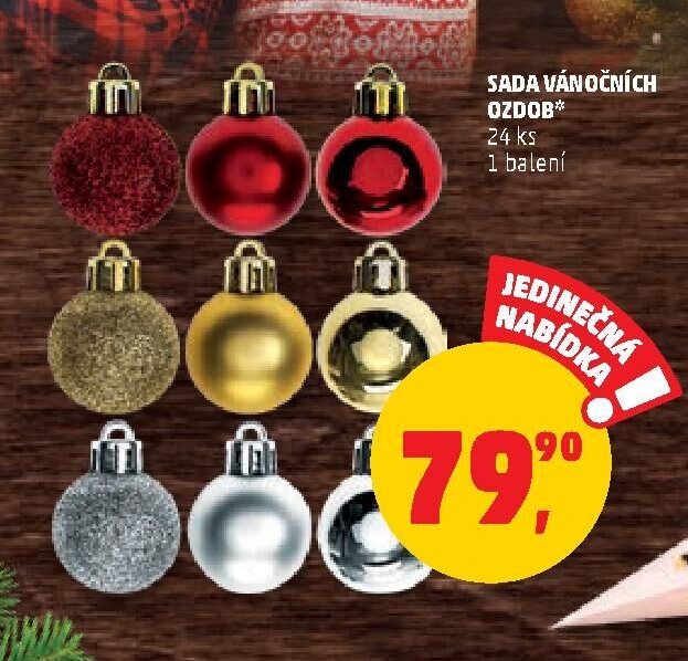 Sada vánočních ozdob*