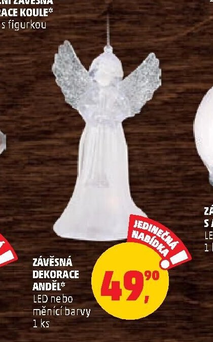 ZÁVĚSNÁ DEKORACE ANDĚL