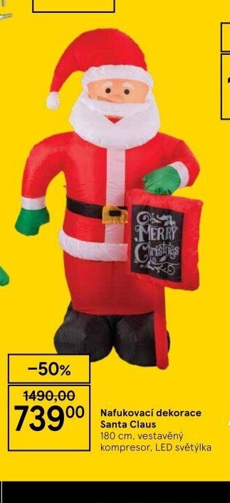 Nafukovací dekorace Santa Claus