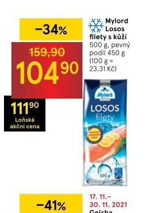 Mylord Losos filety s kůží