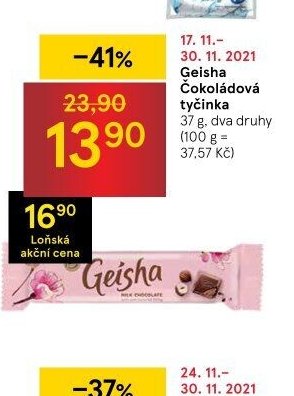 Geisha Čokoládová tyčinka