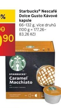 Starbucks Nescafe Dolce Gusto Kávové kapsle