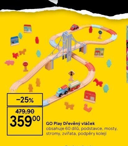 GO Play Dřevěný vláček