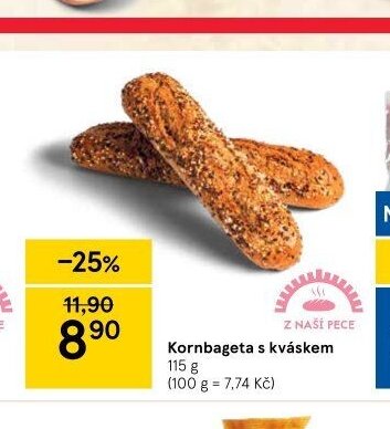 Kornbageta s kváskem