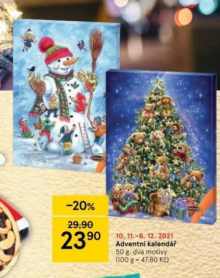 Adventní kalendář 50 g
