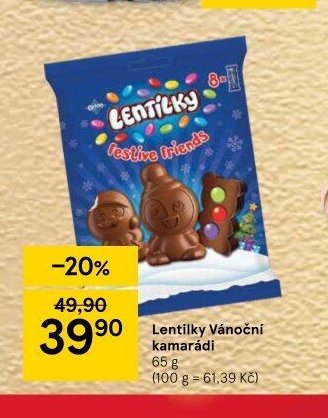 Lentilky Vánoční kamarádi 65 g
