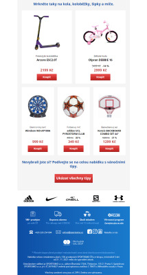 akční leták Sportisimo 21.11.2021-26.11.2021