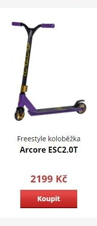 Freestyle koloběžka Arcore ESC2.0T