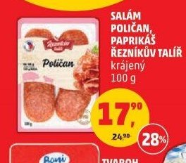 SALÁM POLIČAN, PAPRIKÁŠ, ŘEZNÍKŮV TALÍŘ