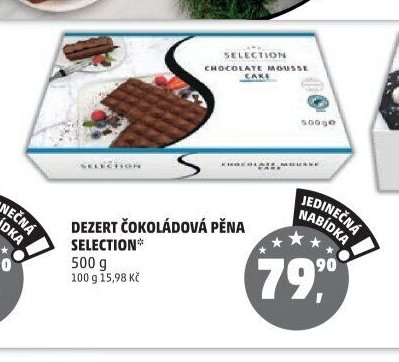 Dezert čokoládová pěna Selection