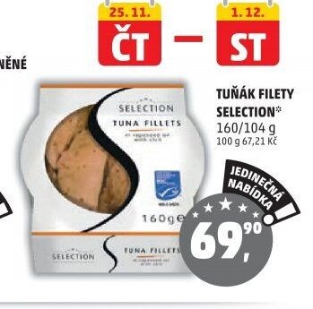 Tuňák filety Selection