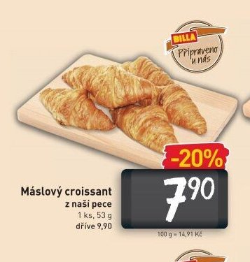 Máslový croissant