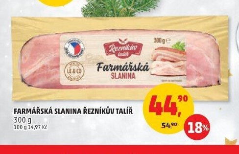 Farmářská slanina Řezníkův talíř