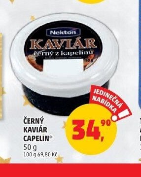 Černý kaviár Capelin