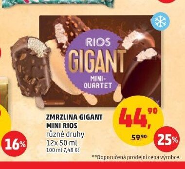 Zmrzlina Gigant Mini Rios