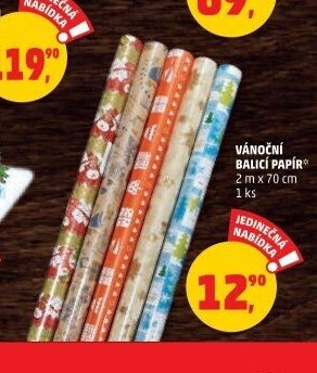 Vánoční balicí papír