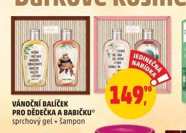 Vánoční balíček pro dědečka a babičku