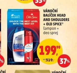 Vánoční balíček Head and Shoulders + Old Spice