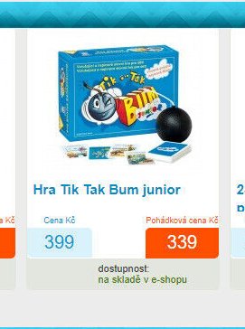 Hra Tik Tak Bum junior